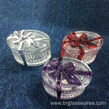 Luxury New Developed Glass Ribbon Trinket Box